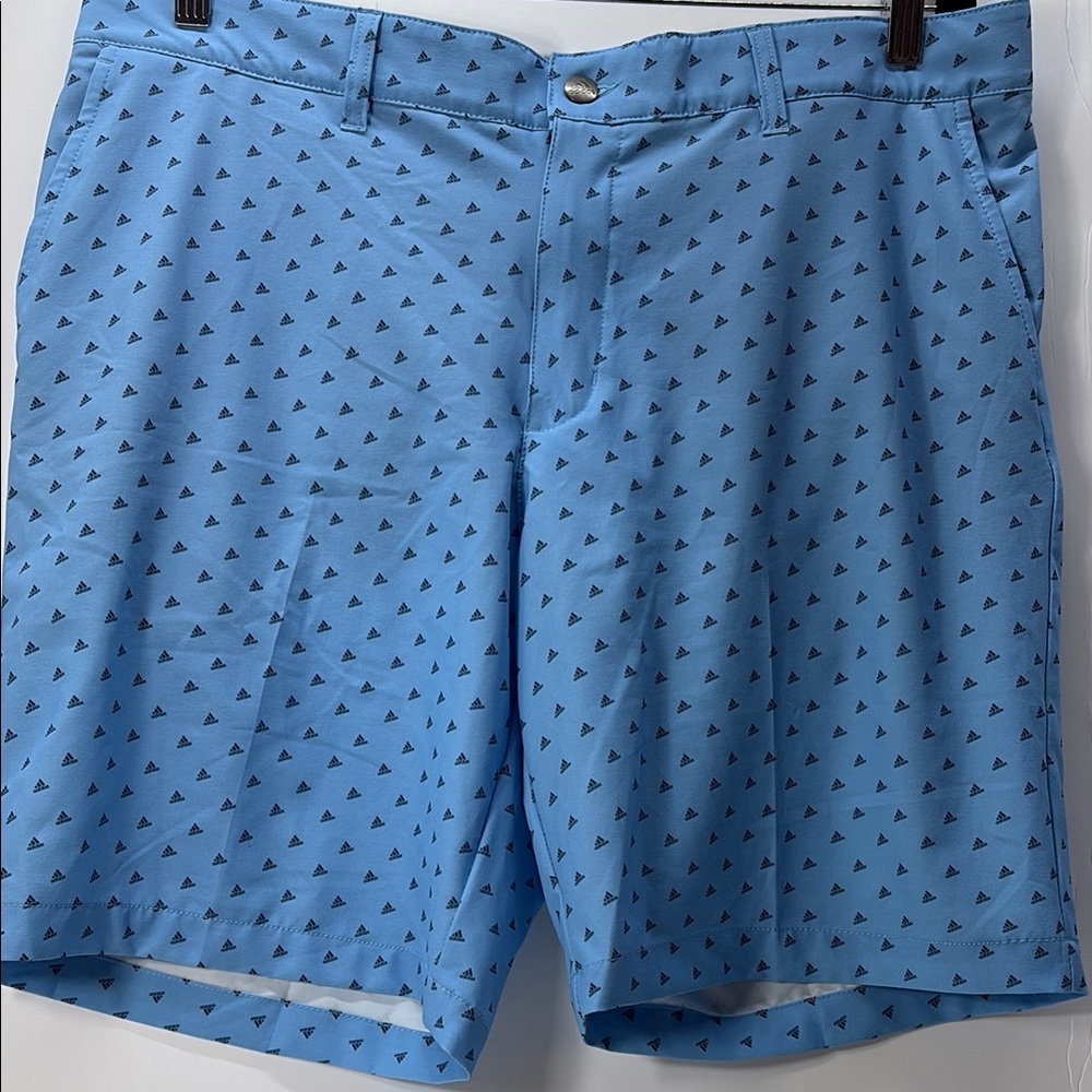 Adidas Blue Flat Front Summer Shorts